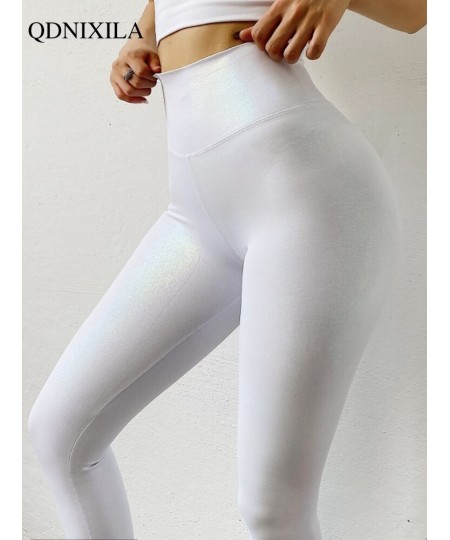 Women's Leggings Bright Leather Gym Sports Tights Sexy Yoga Pants High Waist Push Up Fitness Workout Female Leggings Sportswe...