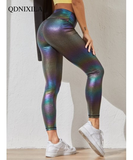 Women's Leggings Bright Leather Gym Sports Tights Sexy Yoga Pants High Waist Push Up Fitness Workout Female Leggings Sportswe...