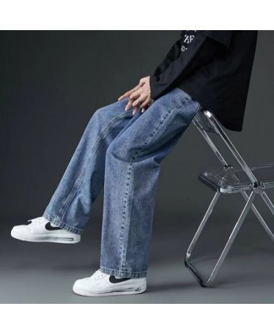 Y2K Streetwear Oversize Vintage Korean Fashion Boyfriend Jeans For Trousers Women Denim Wide-legged Baggy Pants Women's Botto...