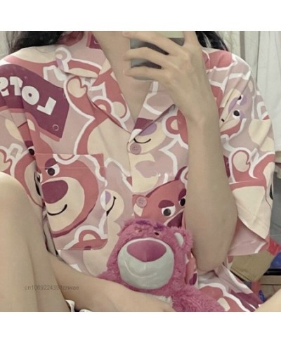 Lotso Women's Pajamas Sets Y2k Loungewear Sleepwear Suit 2 Peices Loose Casual Home Clothes Short Sleeve Nightwear Ladies $34...