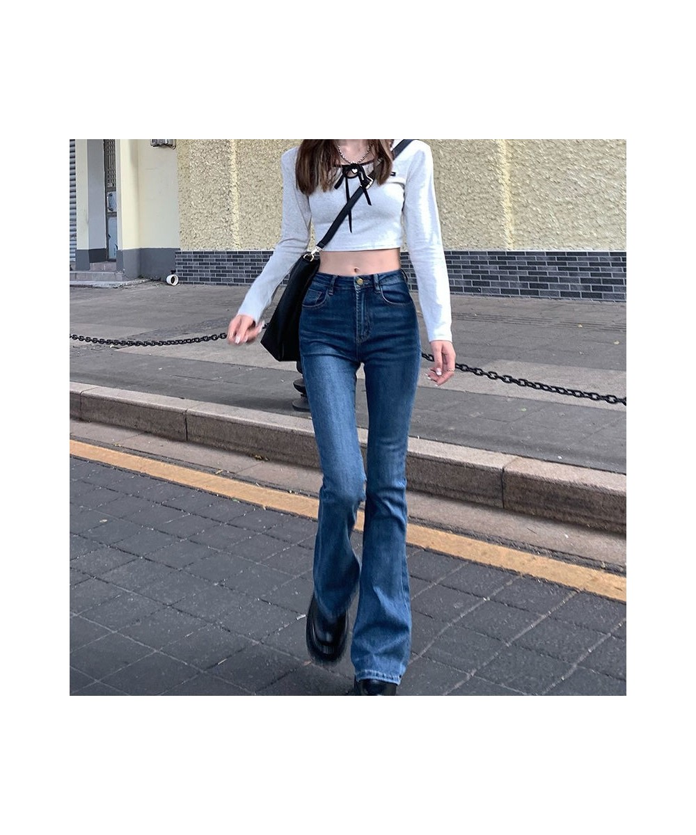 High Waist Loose Comfortable Jeans for Women Wide Leg Pants Elastic Fashion Boyfriend Style Denim Jean Flared Trousers Mokiji...