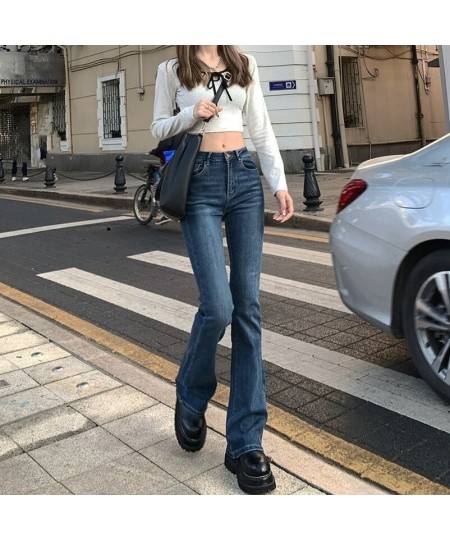 High Waist Loose Comfortable Jeans for Women Wide Leg Pants Elastic Fashion Boyfriend Style Denim Jean Flared Trousers Mokiji...