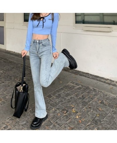 High Waist Loose Comfortable Jeans for Women Wide Leg Pants Elastic Fashion Boyfriend Style Denim Jean Flared Trousers Mokiji...