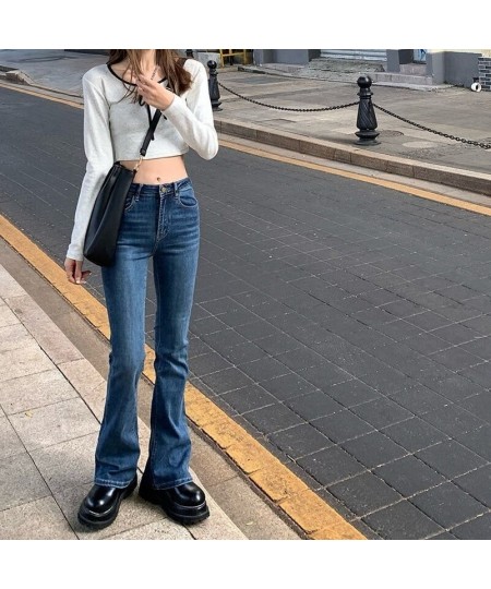 High Waist Loose Comfortable Jeans for Women Wide Leg Pants Elastic Fashion Boyfriend Style Denim Jean Flared Trousers Mokiji...