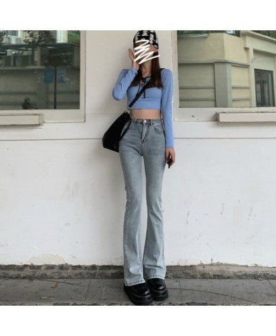 High Waist Loose Comfortable Jeans for Women Wide Leg Pants Elastic Fashion Boyfriend Style Denim Jean Flared Trousers Mokiji...