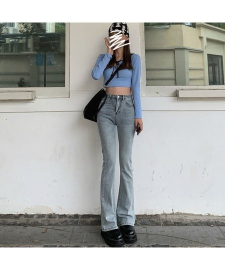 High Waist Loose Comfortable Jeans for Women Wide Leg Pants Elastic Fashion Boyfriend Style Denim Jean Flared Trousers Mokiji...