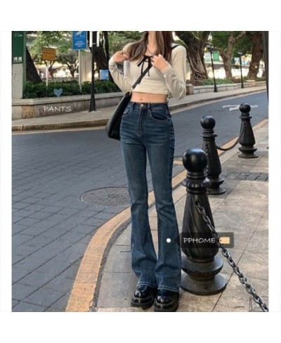 High Waist Loose Comfortable Jeans for Women Wide Leg Pants Elastic Fashion Boyfriend Style Denim Jean Flared Trousers Mokiji...