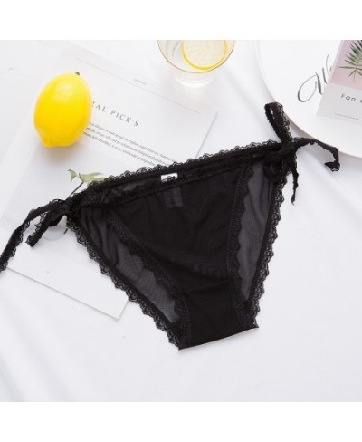 Women's Lacing Lace Underpants Female Romantic Lace Cotton Crotch Panties Ladies Sexy Low Waist Breathable Triangle Underwear...