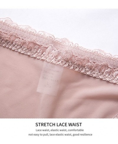 Women's Lacing Lace Underpants Female Romantic Lace Cotton Crotch Panties Ladies Sexy Low Waist Breathable Triangle Underwear...