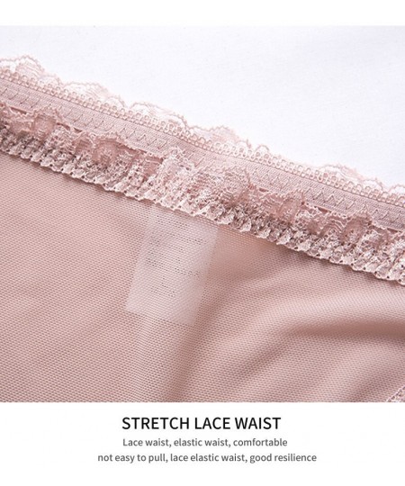 Women's Lacing Lace Underpants Female Romantic Lace Cotton Crotch Panties Ladies Sexy Low Waist Breathable Triangle Underwear...