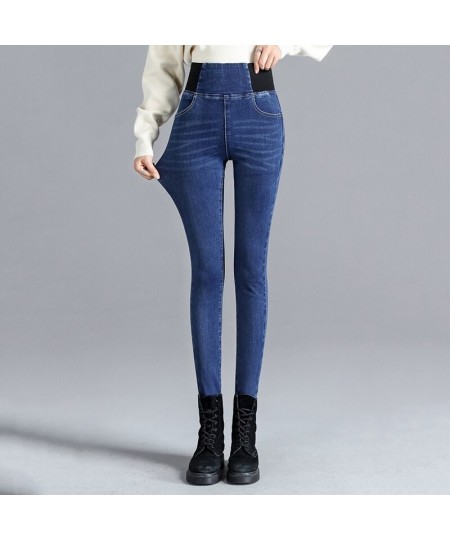 Pants Plus Size 26-34 Slim Jeans For Women Skinny High Waist Jeans Woman Blue Denim Pencil Pants Stretch Waist Women Basic $3...