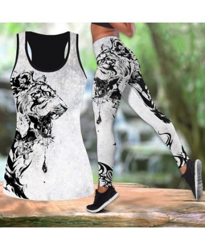 Elegance Sport Tank Top 2 Piece Activewear Set Yoga Pants Yoga Clothes Spring Summer Women Butterfly Printing Yoga Set Yoga $...