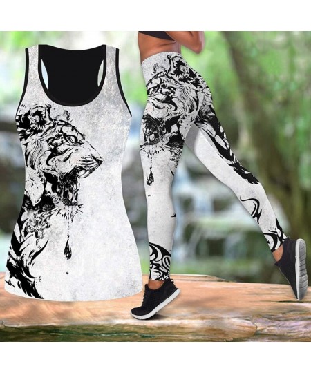 Elegance Sport Tank Top 2 Piece Activewear Set Yoga Pants Yoga Clothes Spring Summer Women Butterfly Printing Yoga Set Yoga $...