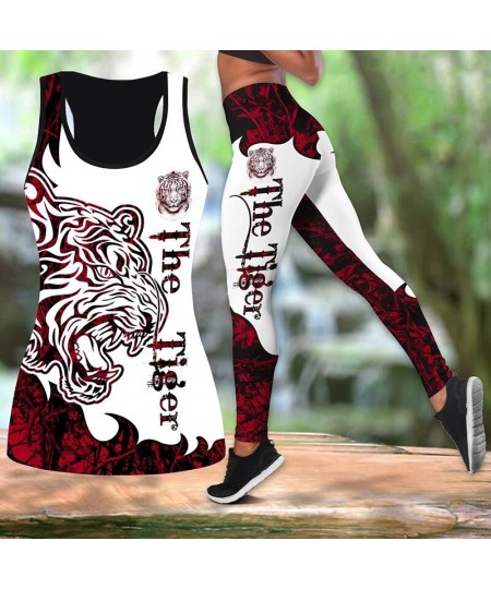 Elegance Sport Tank Top 2 Piece Activewear Set Yoga Pants Yoga Clothes Spring Summer Women Butterfly Printing Yoga Set Yoga $...