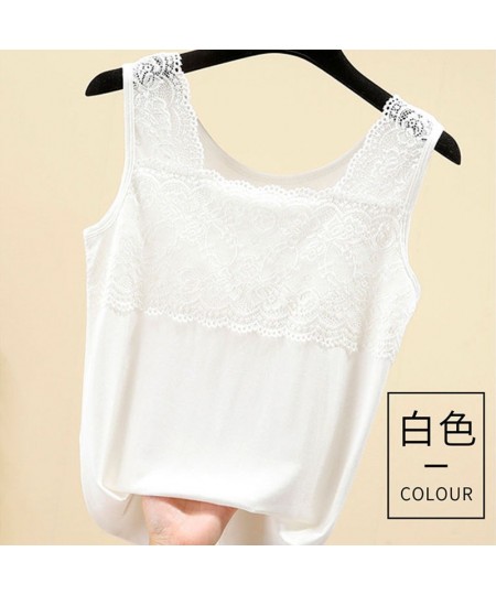 2023 Women Spring Summer Elegant Modal Sling Camisole Lady Lace Square Collar Sleeveless Vest Female Casual Sexy Solid Vest $...