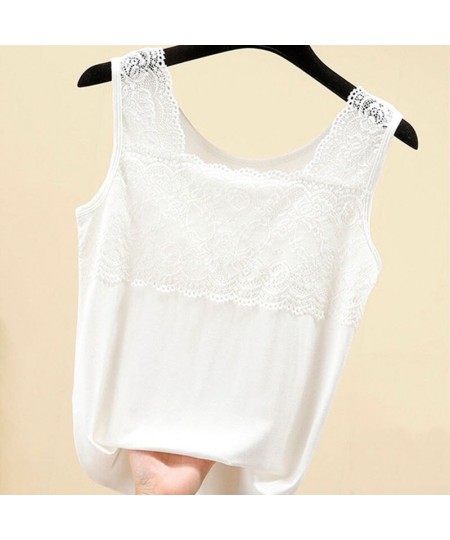 2023 Women Spring Summer Elegant Modal Sling Camisole Lady Lace Square Collar Sleeveless Vest Female Casual Sexy Solid Vest $...