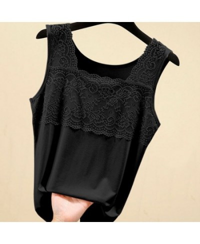 2023 Women Spring Summer Elegant Modal Sling Camisole Lady Lace Square Collar Sleeveless Vest Female Casual Sexy Solid Vest $...