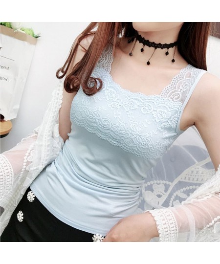 2023 Women Spring Summer Elegant Modal Sling Camisole Lady Lace Square Collar Sleeveless Vest Female Casual Sexy Solid Vest $...