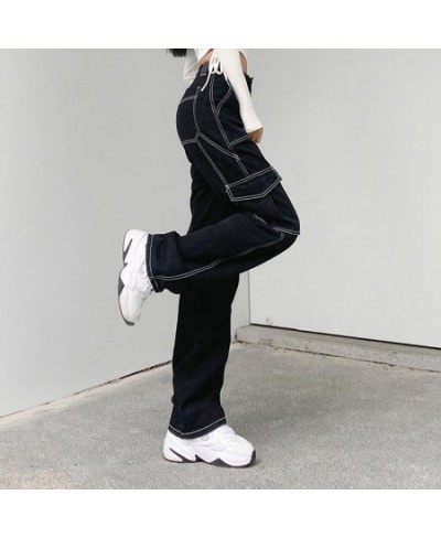 Straight Pant Jeans Women Long Cargo Pants Denim Trousers Streetwear Harajuku Jeans Black Legging Pantalones De Mujer $57.85 ...