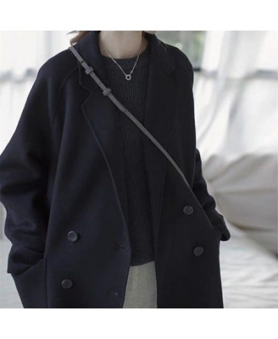 Autumn and Winter New Style Windbreaker Feminine Temperament Fashionable Woolen Coat Versatile European and American Wool Coa...