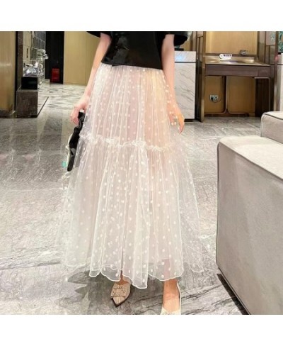 WholeSale 3 Layers 80/90cm Women's Fashion Polka dot Tulle Skirt Mesh Tutu Skirt Bride Party Skirts $50.49 - Skirts