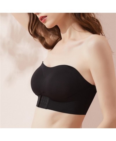 Strapless Bra for Woman Invisible Tube Tops Seamless Breathable Wireless Brassiere No Wire Push Up Bras Lingerie Sexy Bralett...