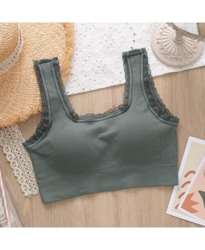 Women Cotton Underwear Tube Tops Sexy Solid Color Top Fashion Push Up Comfort Brassiere Women's Sports Tank Up Sexy Lingerie ...