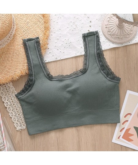 Women Cotton Underwear Tube Tops Sexy Solid Color Top Fashion Push Up Comfort Brassiere Women's Sports Tank Up Sexy Lingerie ...