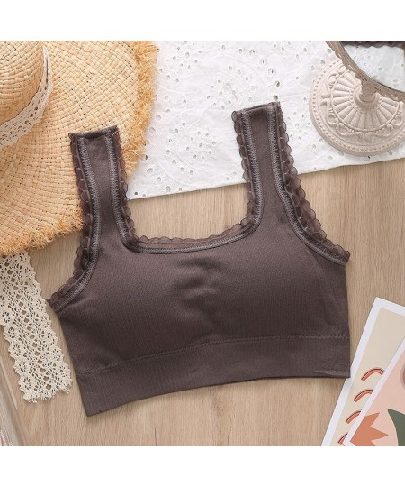 Women Cotton Underwear Tube Tops Sexy Solid Color Top Fashion Push Up Comfort Brassiere Women's Sports Tank Up Sexy Lingerie ...