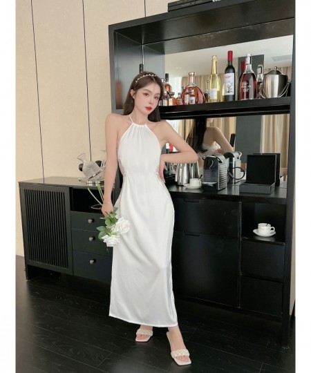 Lingerie Hollow Out Robe And Gown Sets Women Sleepwear White Satin Pajamas Night Dress Lace Sexy Lingerie Backless Nightgown ...