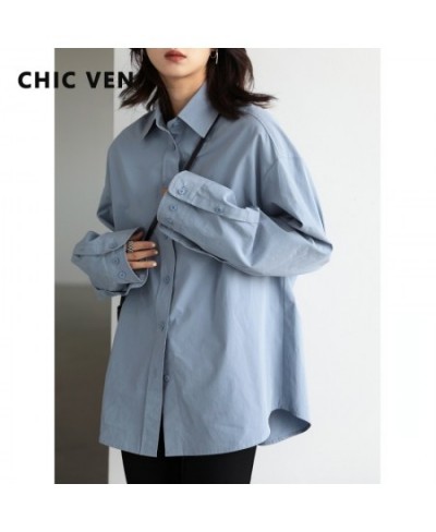 Korean Fashion Women Blouses Cotton Solid Long Sleeve Women's Shirt Loose Office Lady Woman Top Spring Autumn 2022 $63.17 - W...