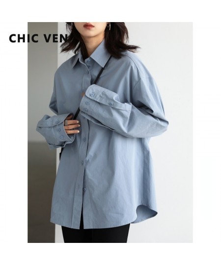 Korean Fashion Women Blouses Cotton Solid Long Sleeve Women's Shirt Loose Office Lady Woman Top Spring Autumn 2022 $63.17 - W...