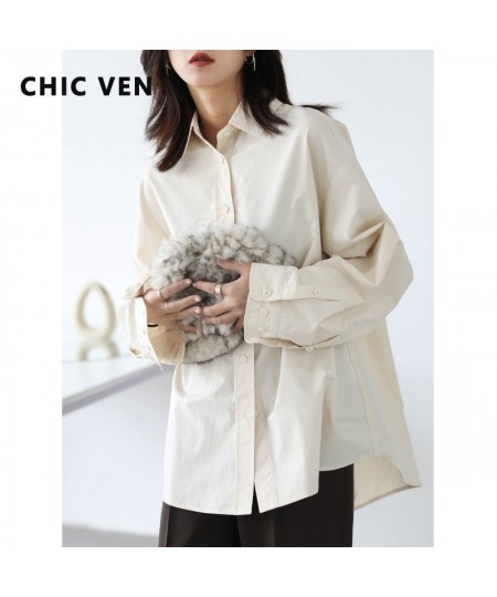 Korean Fashion Women Blouses Cotton Solid Long Sleeve Women's Shirt Loose Office Lady Woman Top Spring Autumn 2022 $63.17 - W...