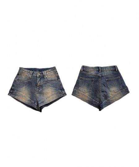 new summer fashion casual sexy cotton stretch brand young female women girls high waist denim shorts $67.47 - Jeans