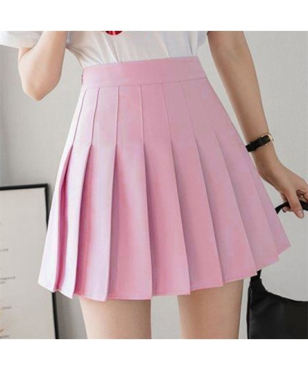 Autumn Korean Skirt Shorts Women High Waist Sexy Mini Skirt School Short Pleated Kawaii Japanese Pink Skirt Female Spring $21...