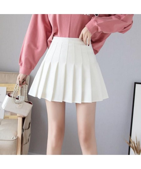 Autumn Korean Skirt Shorts Women High Waist Sexy Mini Skirt School Short Pleated Kawaii Japanese Pink Skirt Female Spring $21...