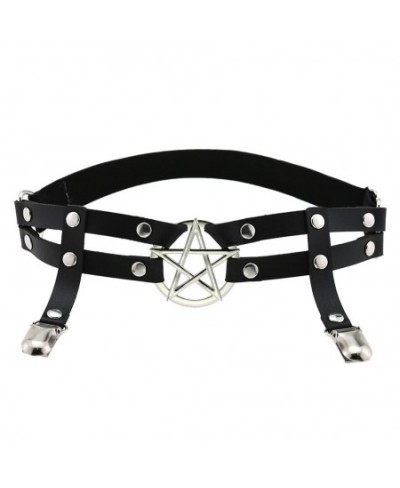 2023 Women Sexy Punk Goth Heart PU Leather Elastic Garter Belt Leg Thigh Ring Clothing Accessory Spring Summer Leg Harness $1...