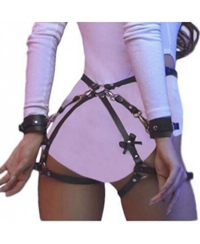 Female Harajuku Leather Harness Garter Belt Stocking Suspenders Straps Body Bondage Lingerie Women Leg Harness Belts Garter $...