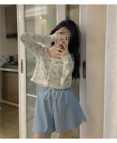 Single Breasted Korean Style Women Cardigan Sweet Crop Top Design Patchwork Lace Floral Gentle Students Retro Basic jacket Co...