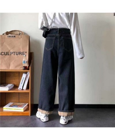 Women Jeans Pants Leisure Loose High Waist Vintage wide leg jeans Women Jean Korean Style All-match Simple Full-length $45.48...