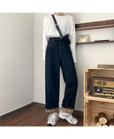 Women Jeans Pants Leisure Loose High Waist Vintage wide leg jeans Women Jean Korean Style All-match Simple Full-length $45.48...