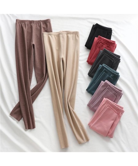 Women 2023 Spring Autumn Cotton Seamless Leggings Female High Waist Leggings Ladies Fashion Fitness Slim Warm Legging Pants $...