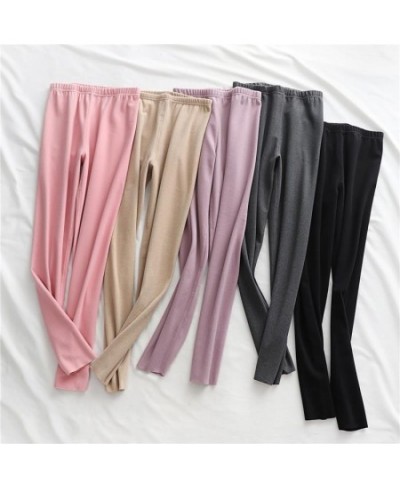 Women 2023 Spring Autumn Cotton Seamless Leggings Female High Waist Leggings Ladies Fashion Fitness Slim Warm Legging Pants $...