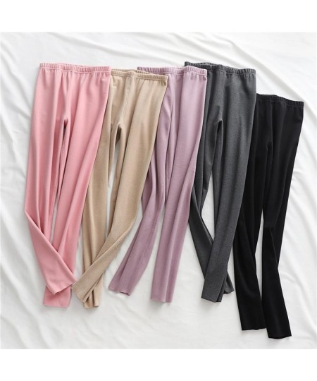 Women 2023 Spring Autumn Cotton Seamless Leggings Female High Waist Leggings Ladies Fashion Fitness Slim Warm Legging Pants $...