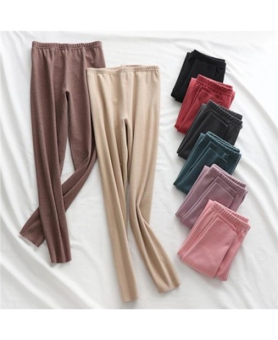 Women 2023 Spring Autumn Cotton Seamless Leggings Female High Waist Leggings Ladies Fashion Fitness Slim Warm Legging Pants $...