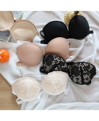 Fashion Strapless Lace Women Sexy Lingerie Backless Invisible Wireless Bralette 1/2 Cup Push Up Underwear Girl Bras $15.97 - ...