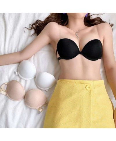 Fashion Strapless Lace Women Sexy Lingerie Backless Invisible Wireless Bralette 1/2 Cup Push Up Underwear Girl Bras $15.97 - ...