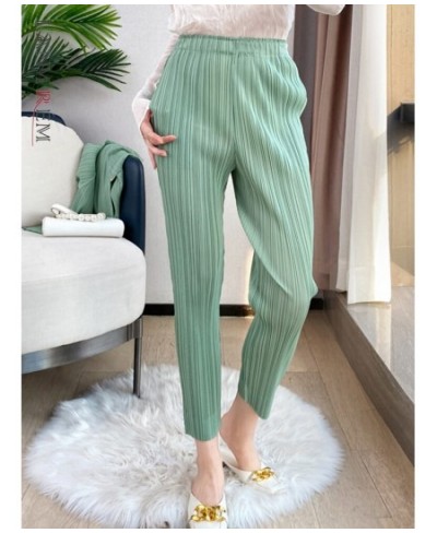 Pleated Harem Pants For Women Pockets High Elastic Waist Solid Color Trousers 2023 New Spring Female Fashion 2N513 $51.65 - B...