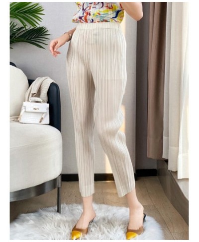 Pleated Harem Pants For Women Pockets High Elastic Waist Solid Color Trousers 2023 New Spring Female Fashion 2N513 $51.65 - B...