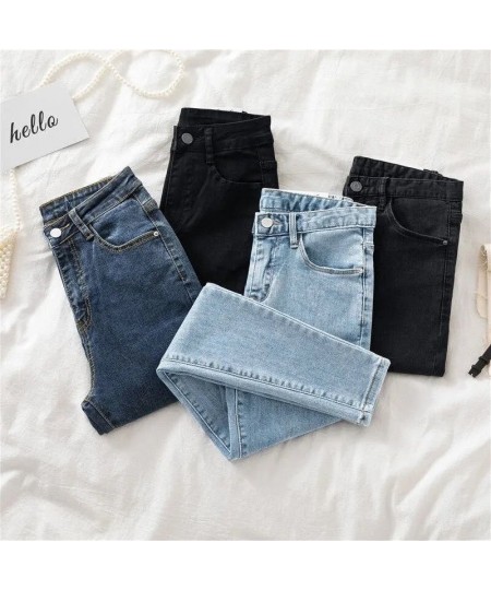 Women's Jeans Slim Thin Female Denim Pants Womens Jeans Spring Autumn Woman Stretch Bottoms Feminino Skinny Pants Women $40.4...